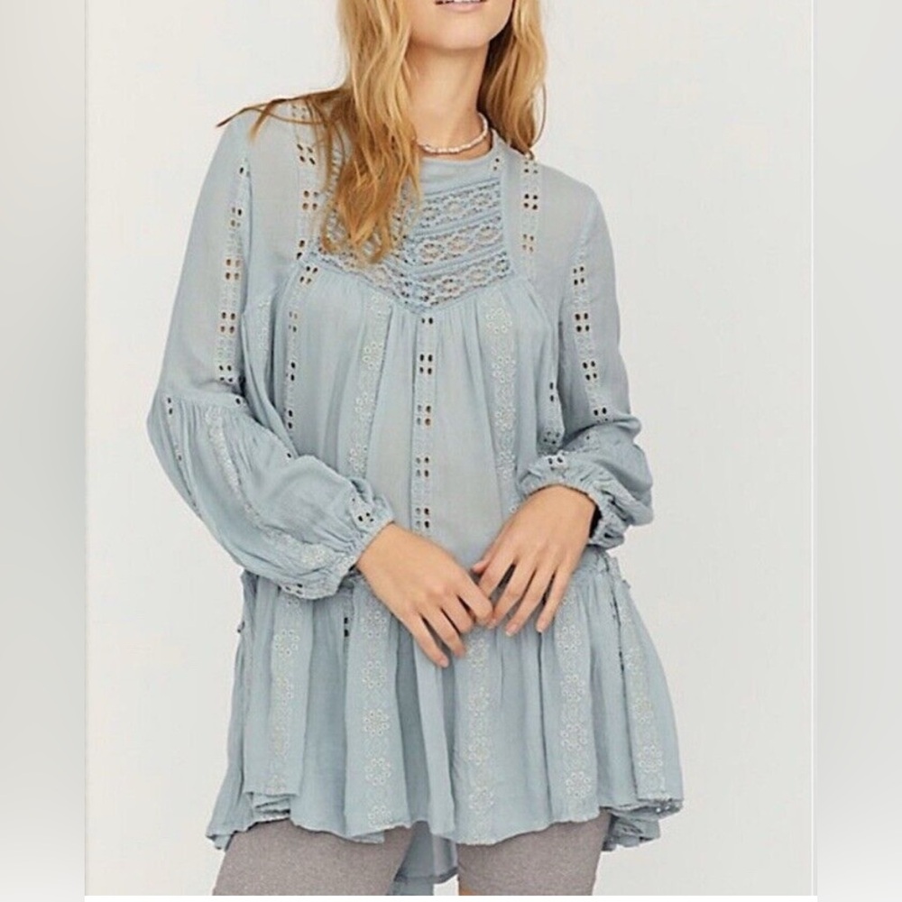 Free People Kiss Kiss Tunic Dress
Green Small